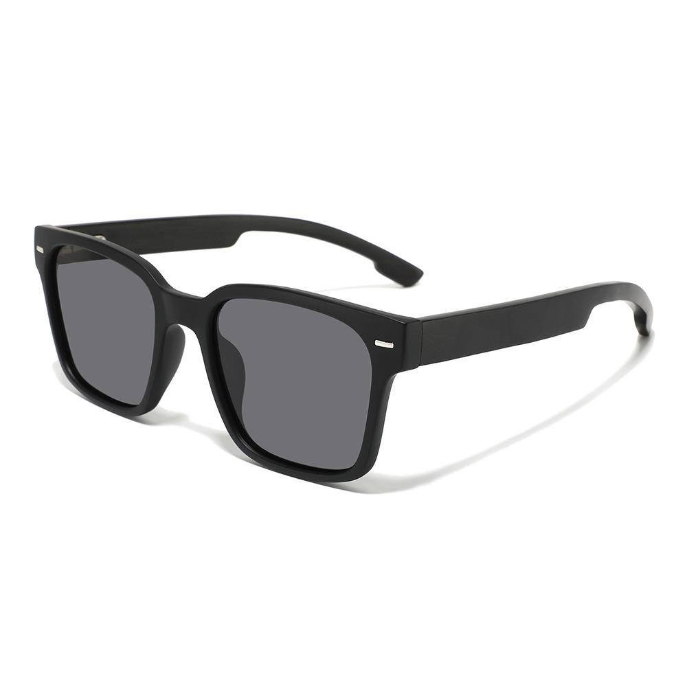 High Grade Men Women Rivet Bamboo Wood Sunglasses Square Retro Polarized Sunglasses Outdoor Beach Travel Shades Wooden&black