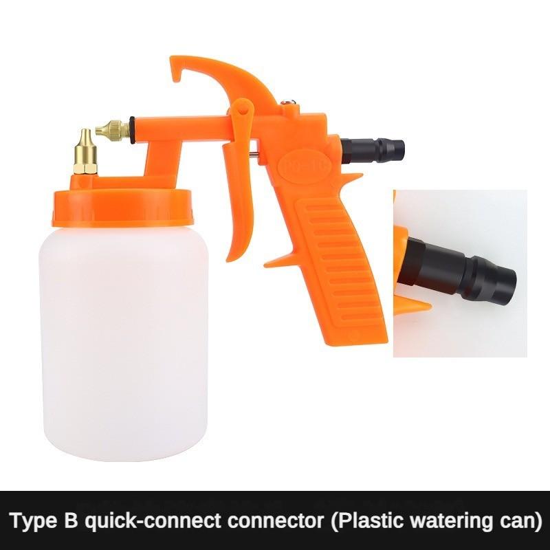 Pneumatische Spritzpistole für Latexfarbe, Automöbel, Reparaturpistole für Decklack, Edelstahl, Spritzpistole mit hoher Zerstäubung