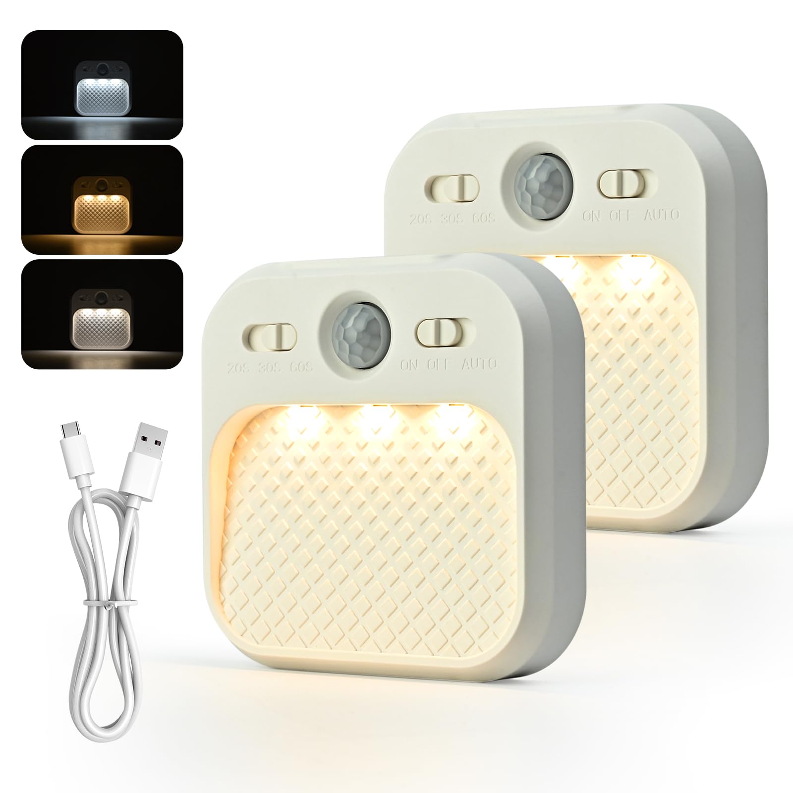 

AmmToo Sensor Human USB Night LED Human Бесступенчатая яркость Ночной свет в помещении Автоматическое выключение Освещение холодильника Вход в помещение Шкаф Маленький утюг