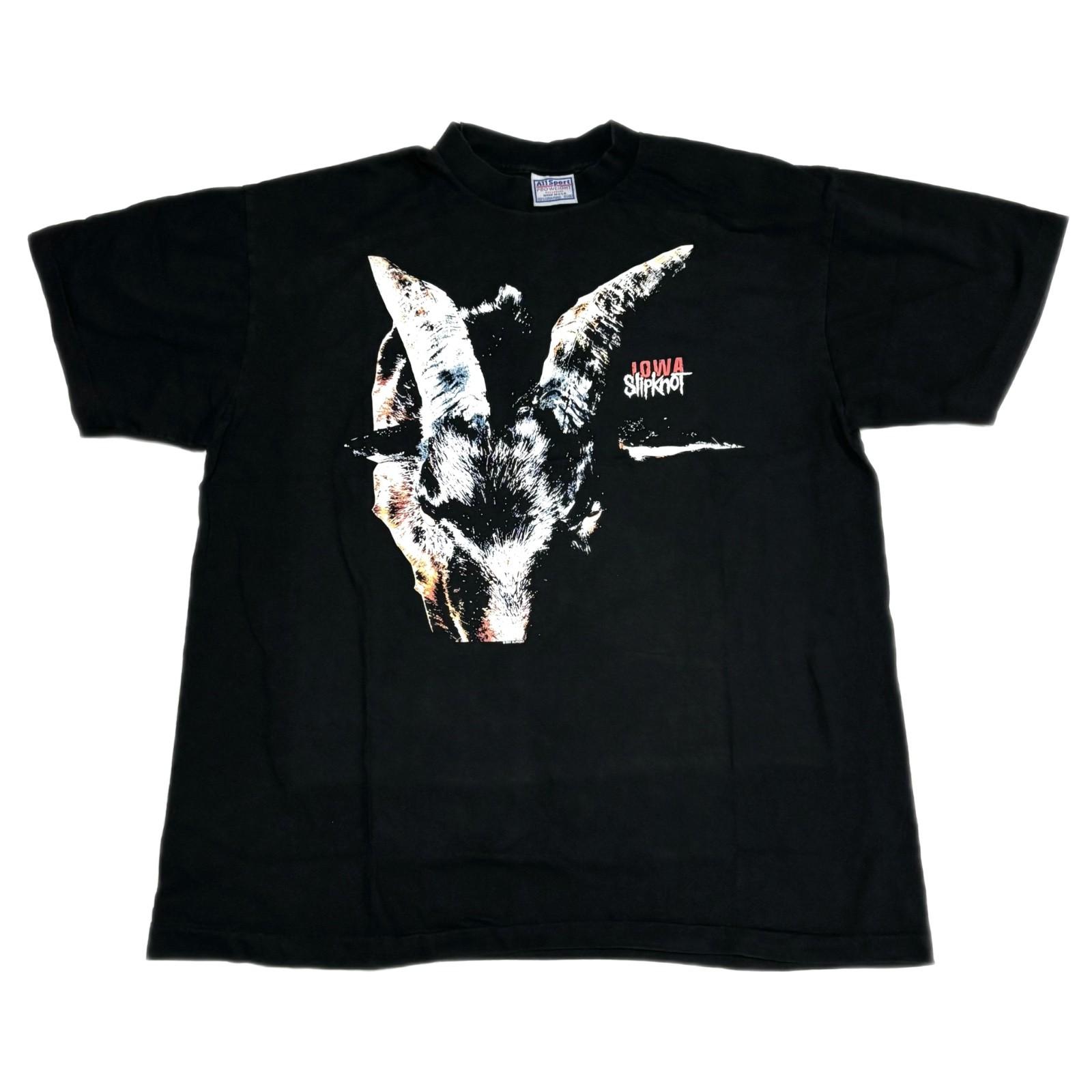 Slipknot Vintage IOWA Goat Head Heavy Metal 90s Band Rock XL T-Shirt REPRINT Unisex T-Shirt XL