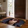 OOg Buda Russia Rapper Floor Mat Soft Flannel Absorbent Mat Non-Slip Rug Home Bedroom Bathroom