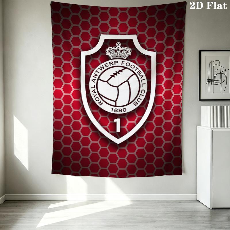Royal Antwerp Fc Wall Tapestry Aesthetic Wall Hanging Printed Fabric Blanket Decorative Tapestries For Bedroom Living Room Home Decor