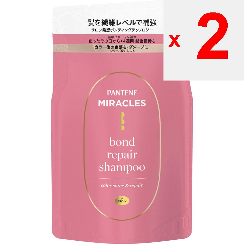 P&G Japan Pantene Miracles Bond Repair Series Color Shine & Repair Shampoo Refill 350g Shampoo/conditioner (premium) Massage Gently Into Wet Skin and
