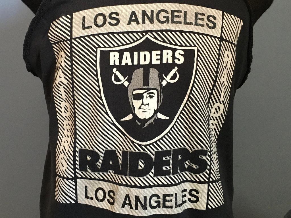 80er 90er Vintage Los Angeles Raiders oakland las vegas nfl football ärmelloses Sweatshirt - GROSS