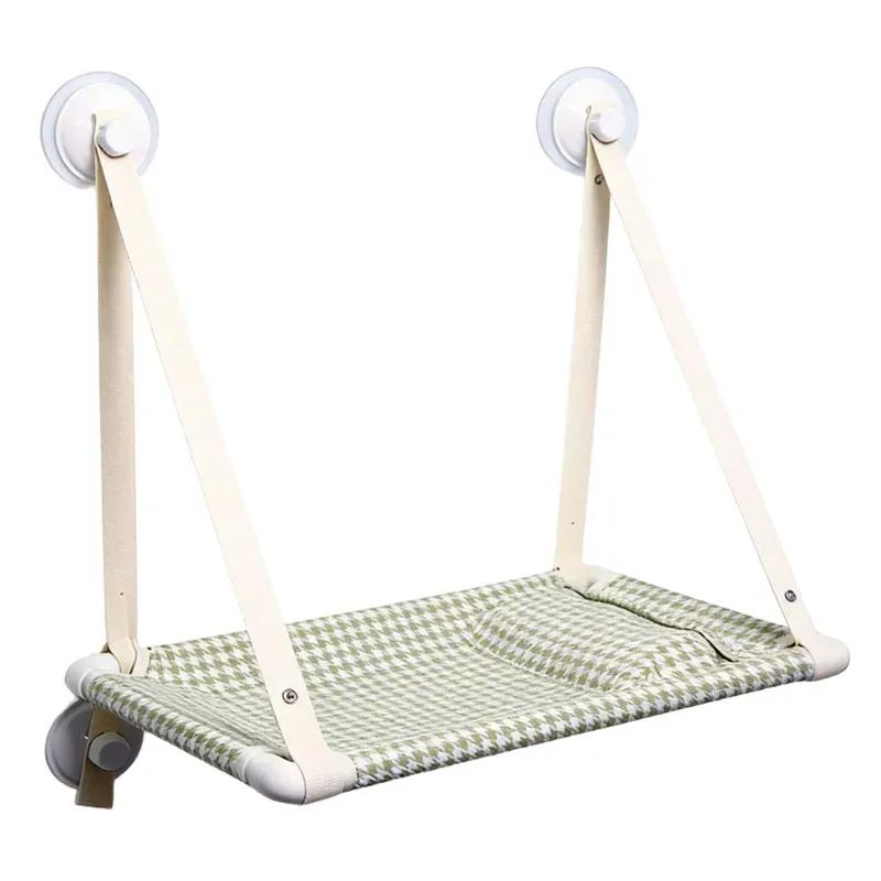 Cat Hammock for Indoor Cats Window Perch Hanging Bed with Suction Cups Balcony Sunbathing Spot Comfortable Pet Nest