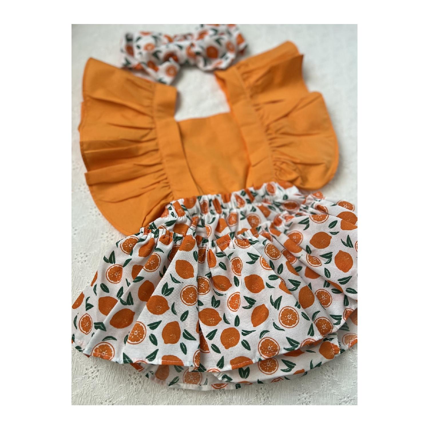 

Оранжевый детский комбинезон 6-12 Ay оранжевый