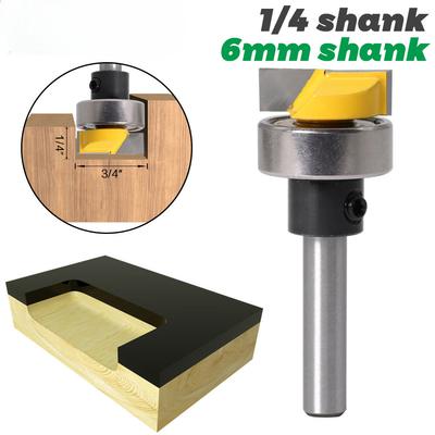 1/4 Handle Imitation Bottom Cleaning Tool Holder with Bearing Bottom Cleaning Knife Slotting Knife Edge Trimming Knife Edge Trimming Machine Tool Head