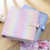 Premium Gradient Laser A5 Photocard Binder PU Leather Magnetic photo album for K-Pop Photocards, Polaroid, Postcard Collection