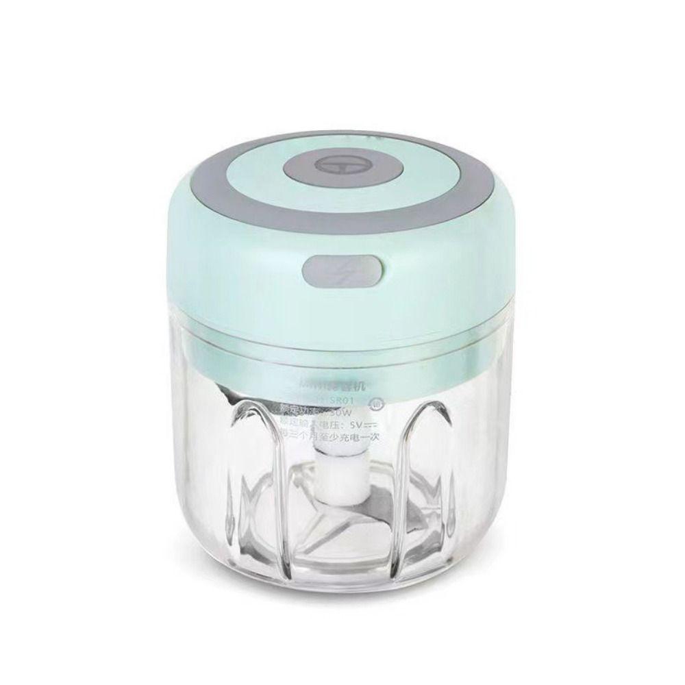 250mL Electric Food Chopper USB Rechargeable Ginger Crusher Chopping Vegetable