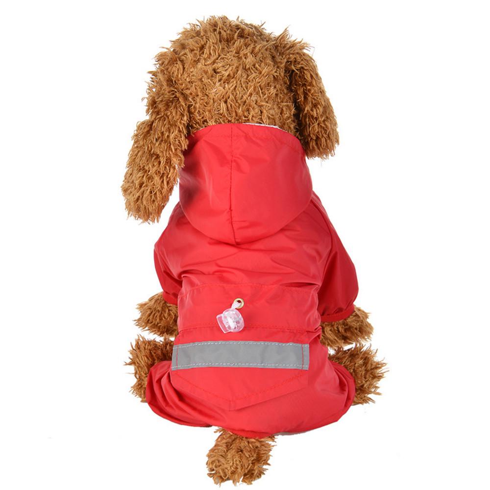 Dog Raincoat Reflective Waterproof Pet Hooded Overalls Puppy Cat Camouflage Rain Coat Pet Clothing