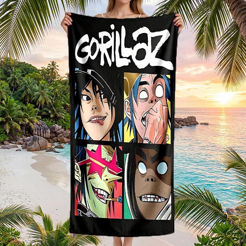 Large Beach Towel Quick Dry Absorbent Towel For Beach IndoorGorillaz