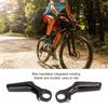 Mountain Bike Handlebars Bar Ends 1 Pair Carbon   3K L Shape Ergonomic Road Bike Bar Ends for 22.2mm Bike Handlebar