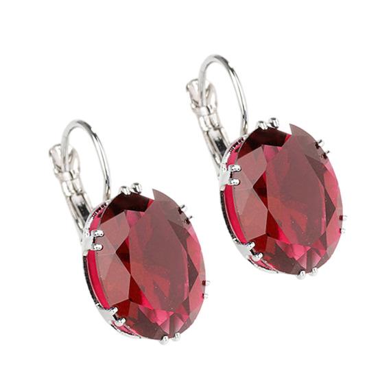 1/2 Pairs Teardrop Earrings Lightweight Sparkling Cubic Zirconia Water-drop Pendant Drop Earrings Jewelry Accessories