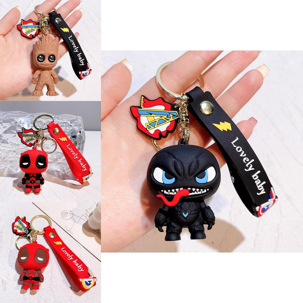 Unique 2024 Deadpool Keychain Silicone Gift