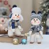 Christmas Decocration Home Toys Happy New Year Gift Xmas Festival Ornament Blue Snowman Dolls