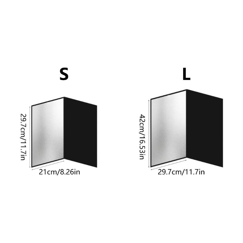 Photo Light Reflector A3/A4 Foldable Cardboard for Portrait Product Photography and Video Enhancement Light Diffuser