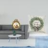 Antique Christmas Photo Frame Vintage Cushion Cover Round Ornate European Desktop Wall Display