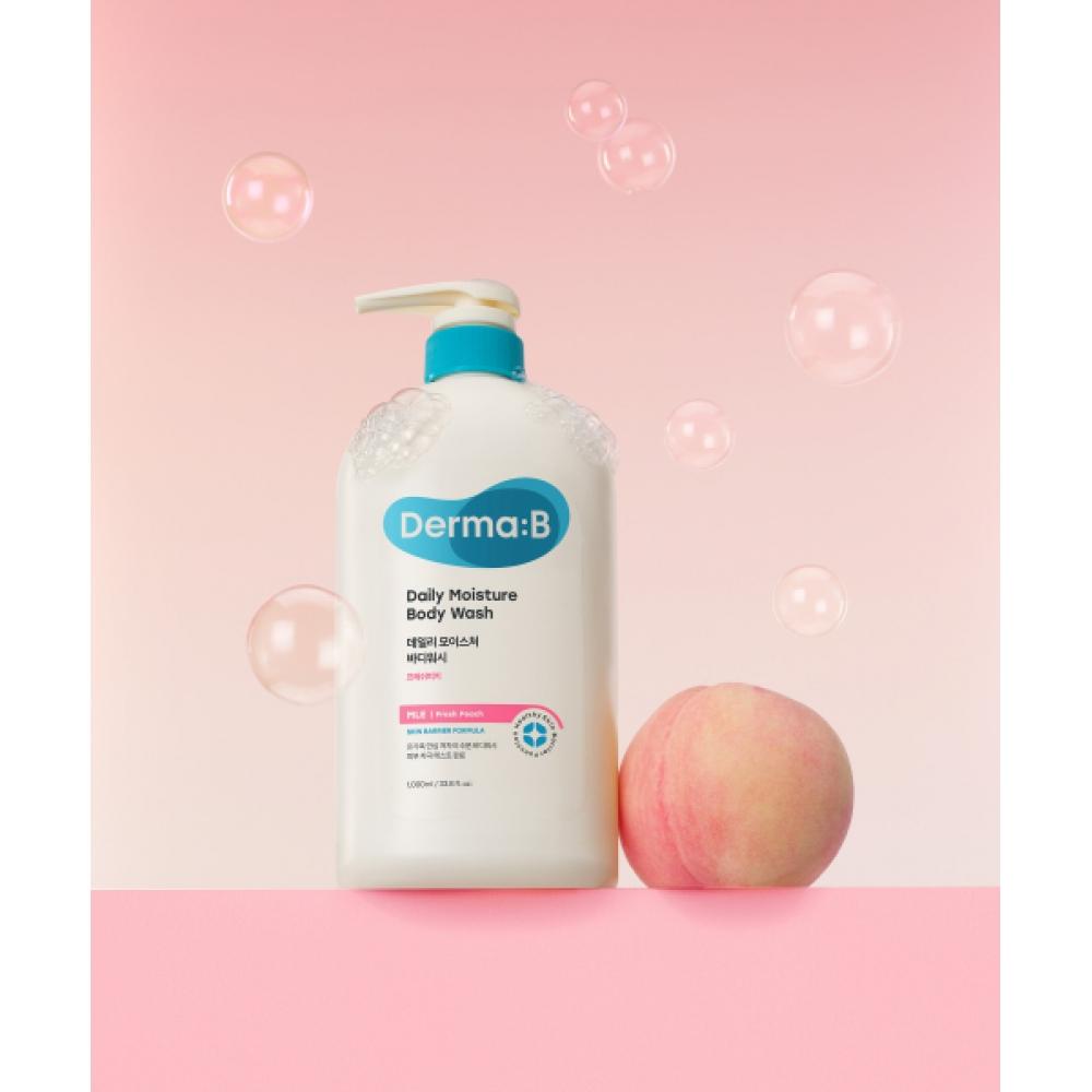 Dermab Daily Moisture Body Wash Fresh Peach 1000ml NONE