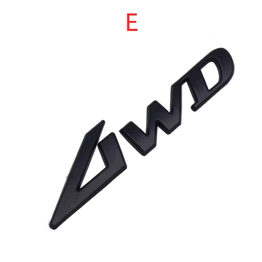 

Metal 4WD Car Body Sticker Rear Trunk Badge Emblem E