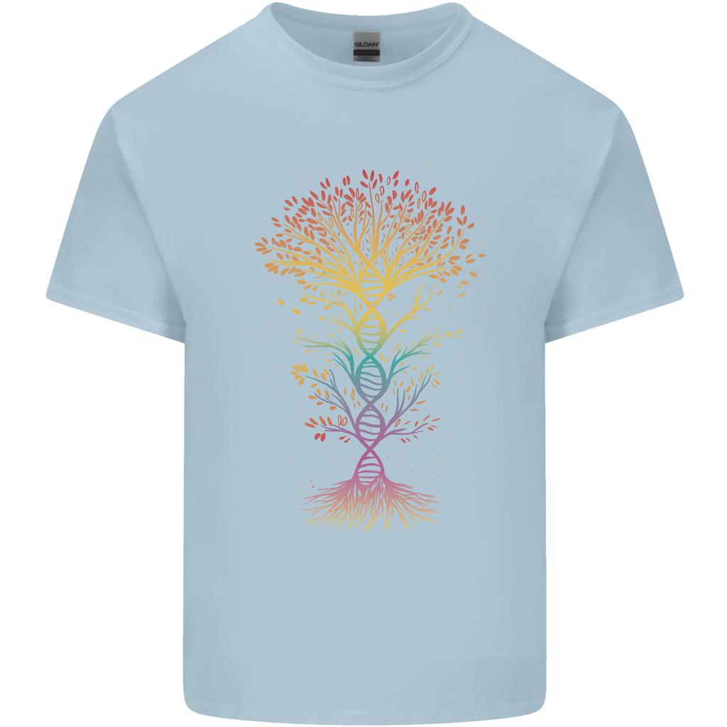 Colourful DNA Tree Biology Science Unisexs Light Cotton TShirt
