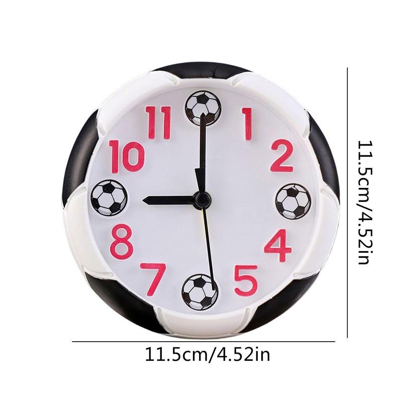 Fußball Basketball Form Basketball Wecker Kein Ticken Analoger Wecker Keine Schlummertaste Kleine Uhr für Schlafzimmer