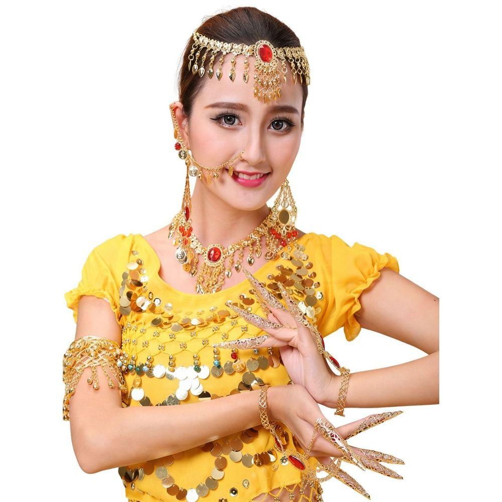 Indian Dance Design Sequins Head Chain Bohemian Style Belly Dance Headdress For Belly Dance
