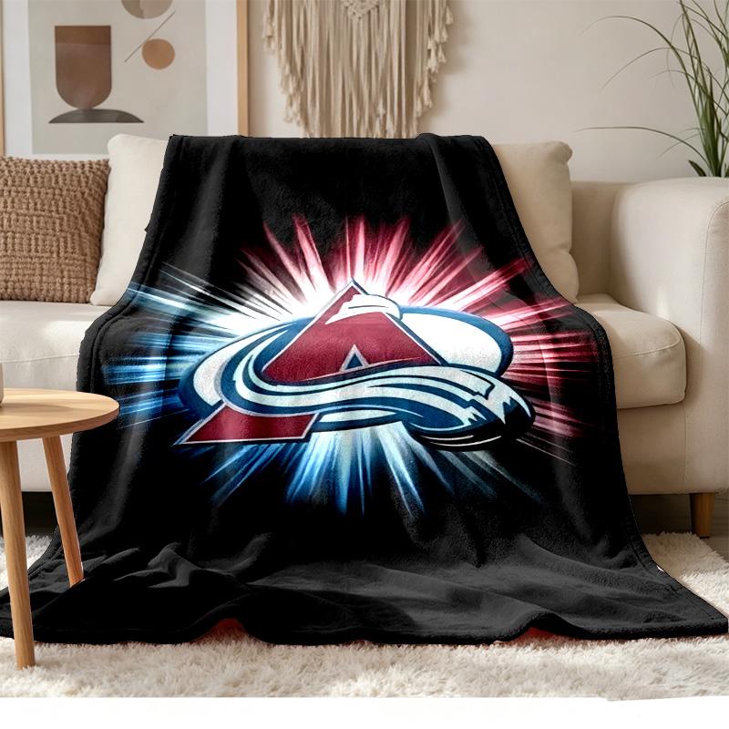 Colorado Avalanche Soft and comfortable flannel Suitable for sofas living rooms outdoor camping travel and also makes a great anniversary gif