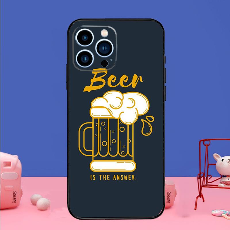 Beer Mug Beer Bubbles Phone Case For iPhone 17 16 15 13 11 12 14 Pro Max mini 15 16 Plus 16e 17 Air Bumper Cover