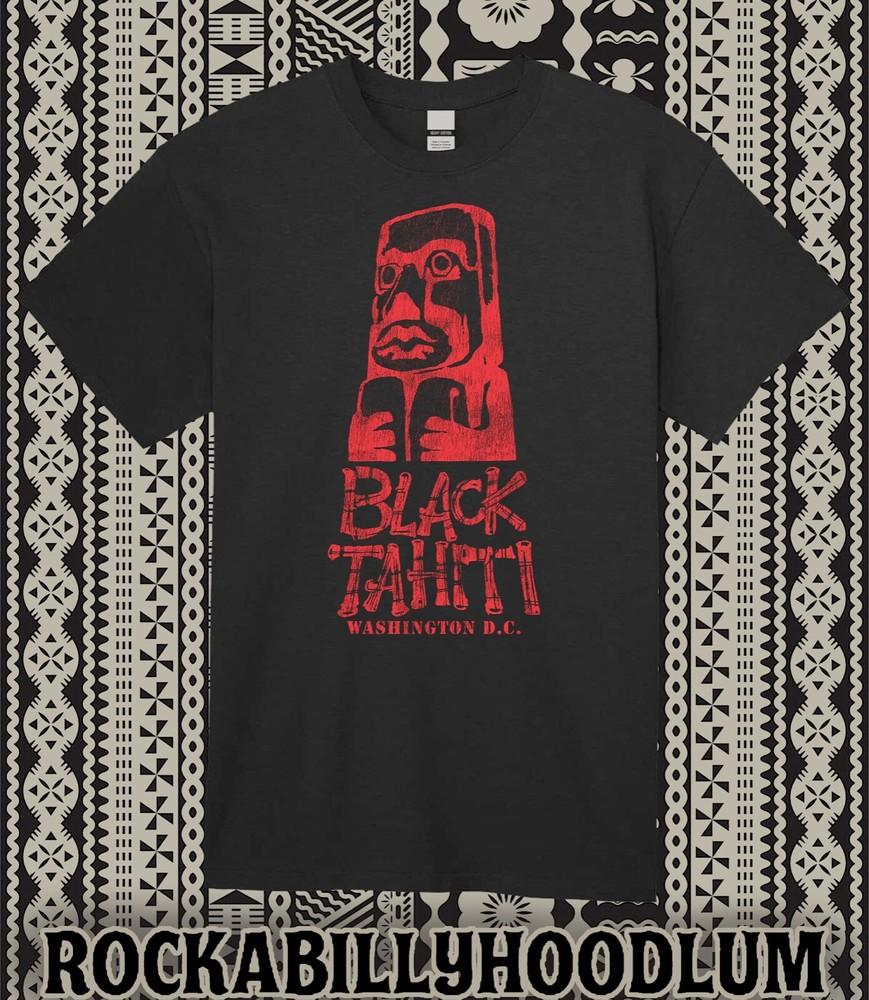 Retro Tiki T Shirt Bar Mug Restaurant Vtg Art Black Tahiti Washington DC Unisex T-Shirt S