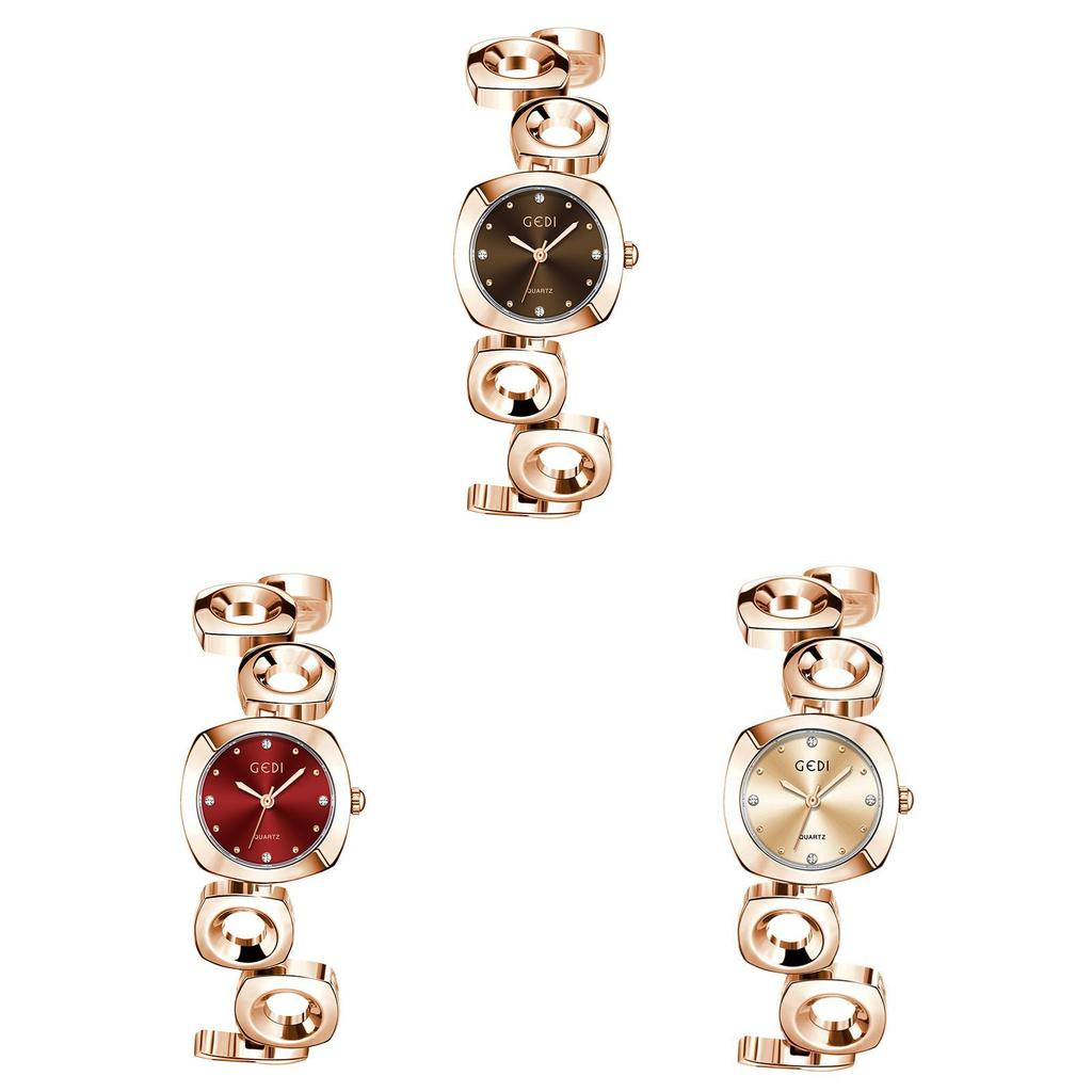 Modern Lady Quartz Watch With Alloy Band And Water Resistance For Casual Wear