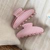 Elegant Summer Striped Hair Claw Clip for Women - Large, Lazy Style Hair Accessory
