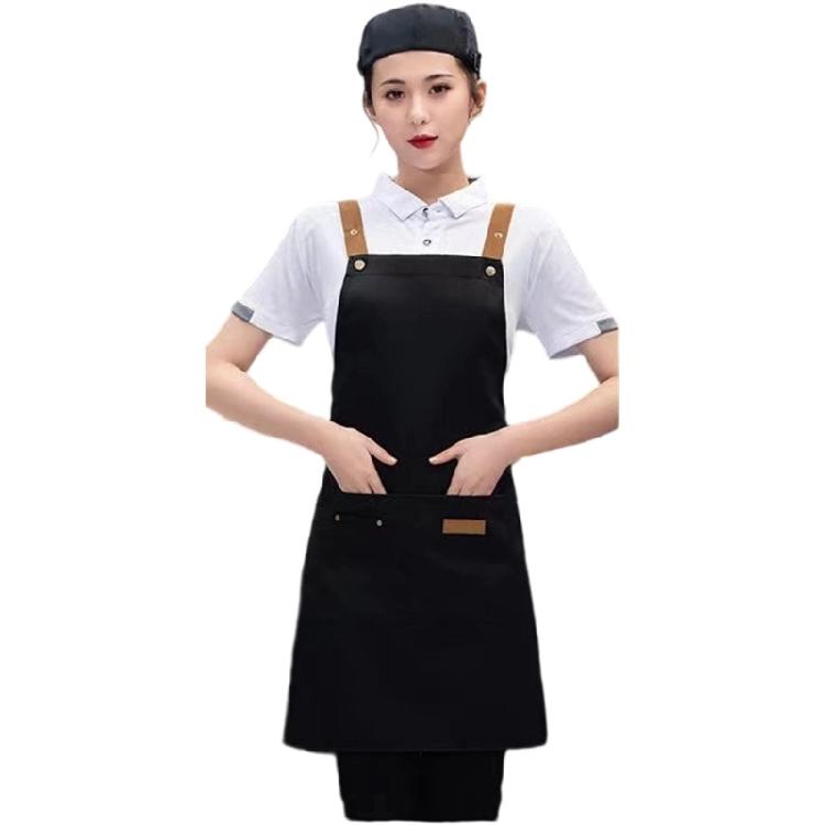 Industrial Restaurant Apron With Water Resistant Coating Enhances Airflows Design Cooking Bib Apron For Hot Environment