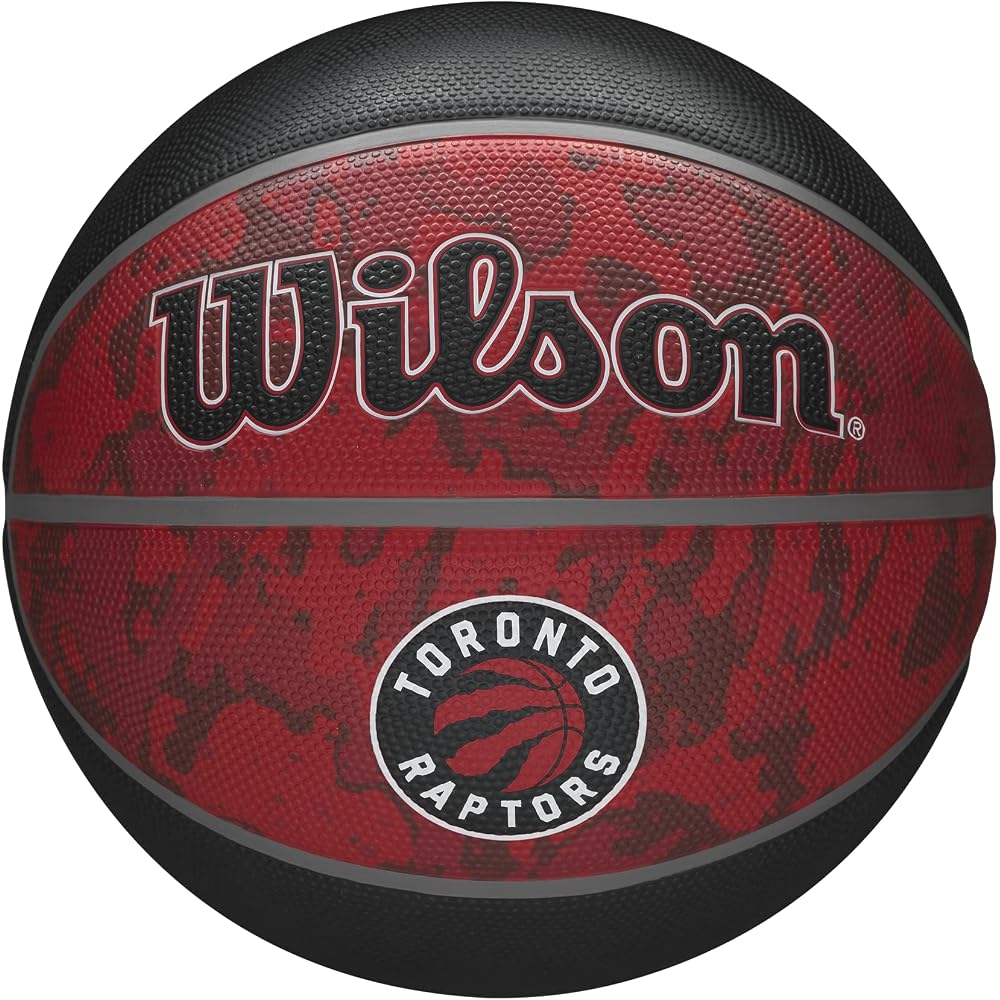 Wilson NBA Team Tie-Dye Basketball Toronto Raptors 7 Size 24.5cm Red