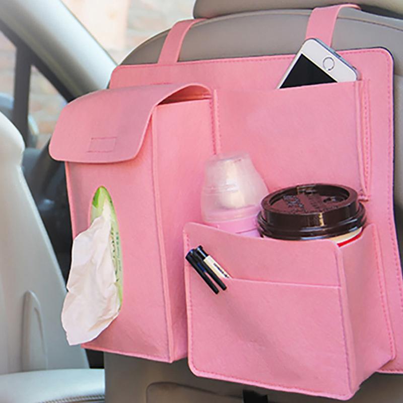1PC Filz-Aufbewahrungstasche für Autositze, praktischer Organizer für Innenausstattung, automatische Aufbewahrungstasche, Organizer für den Autorücksitz