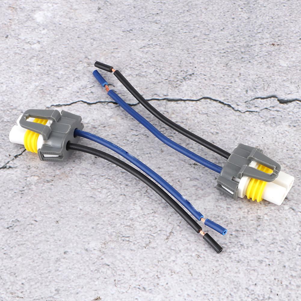 2Pcs H11 H8 Female Adapter Wiring Harness Socket Connector for Fog Light Headlamp