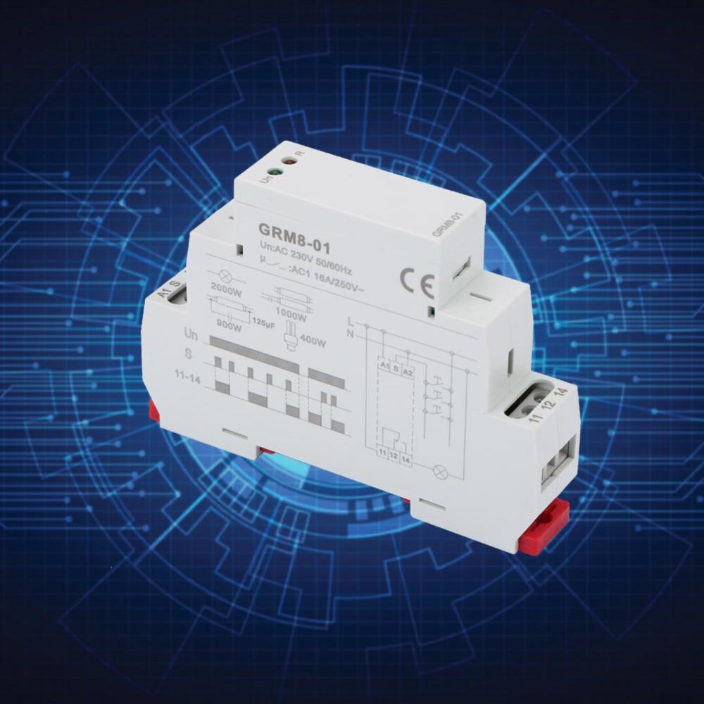 Din Rail Mount Electronic Impulse Relay AC 230V Din Rail Impulse Relay  Electrical Systems