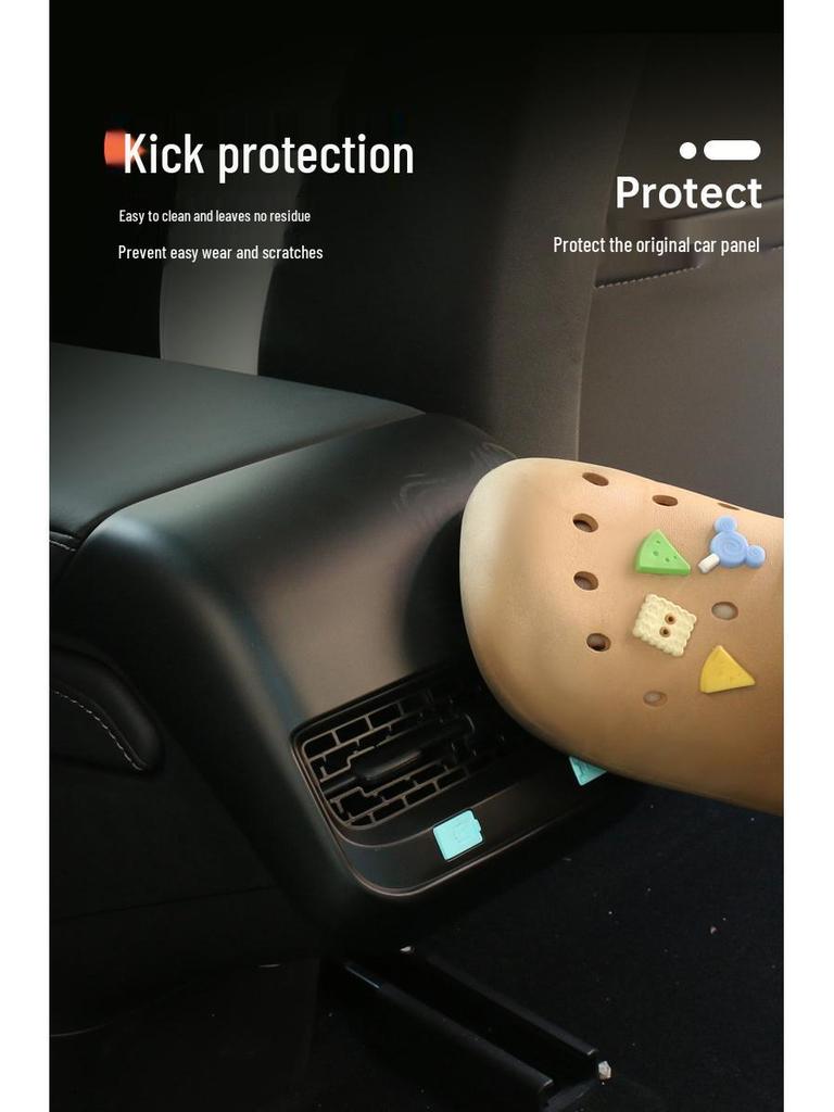 Tesla Model Y/3 Rear Air Vent Protector Anti-Kick Cover Interior Accessory