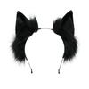 Faux Fur Cosplay Headwear Fluffy Animal Hair Hoop Kawaii Cat Ears Headband  Anime