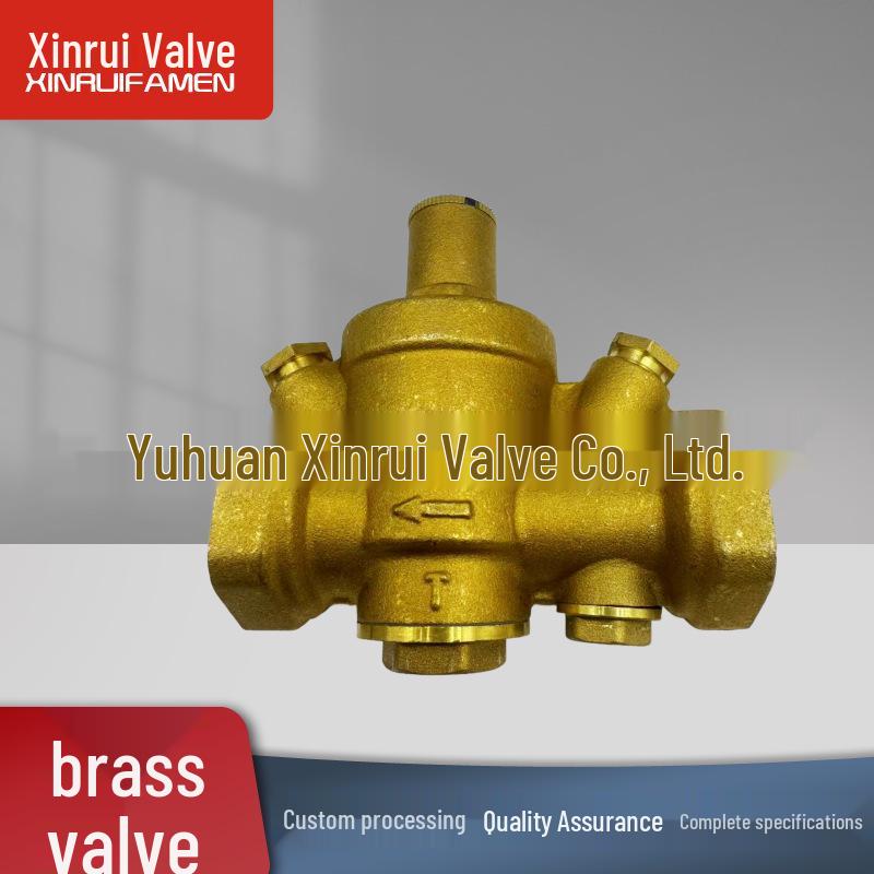 Adjustable Brass Pressure Reducing Valve with Filter & Anti-Leak Relief for Tap Water