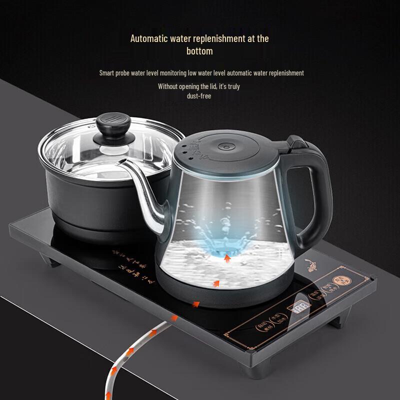 Automatic Ceramic Kung Fu Tea Set with Kettle and Tray