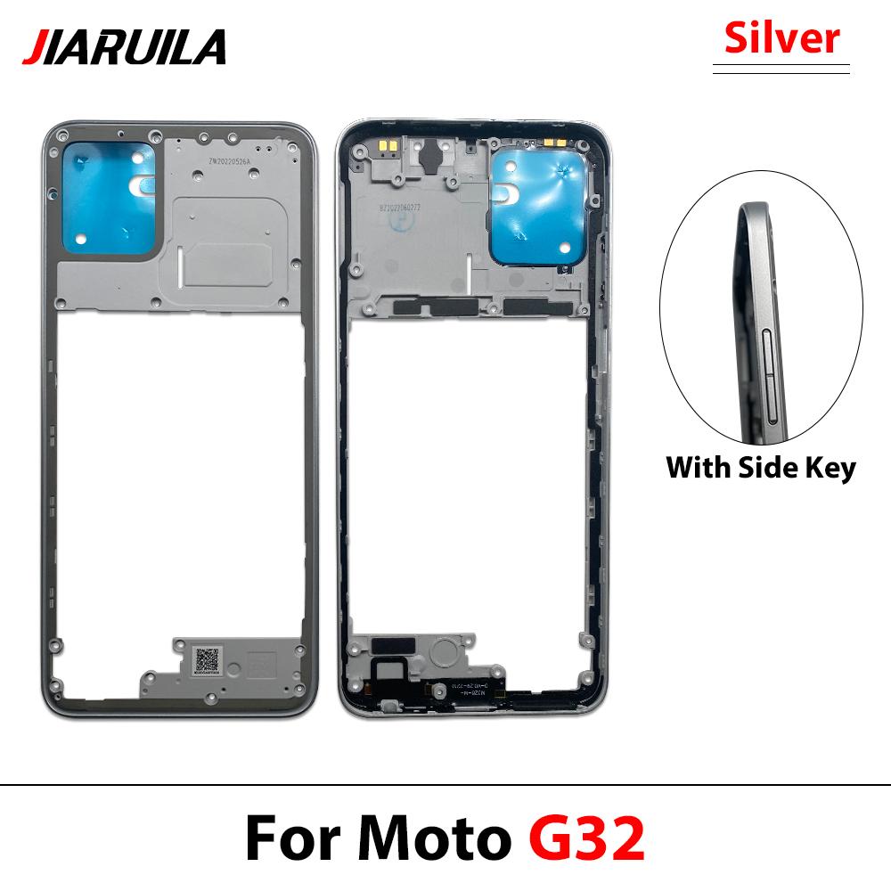 Nuovo Telaio Centrale Per Moto G14 G24 G32 Alloggiamento Sportellino Cornice Parti di Ricambio