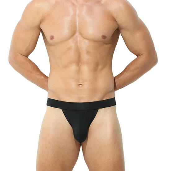 Waist Solid Color High Elasticity U Convex Pouch Thin Soft Anti-septic Moisture Absorption Bikini Thongs