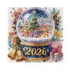 1024 ks/sada Vánoční falešná křišťálová koule Puzzle Zimní svátky Sobí spřežení Santa Claus Puzzle Domácí dekorace