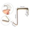Wall Hanging File Organizer Folder Durable Tear Resistant Organization Pocket with 10 Pockets Heavy Duty Storage Bag