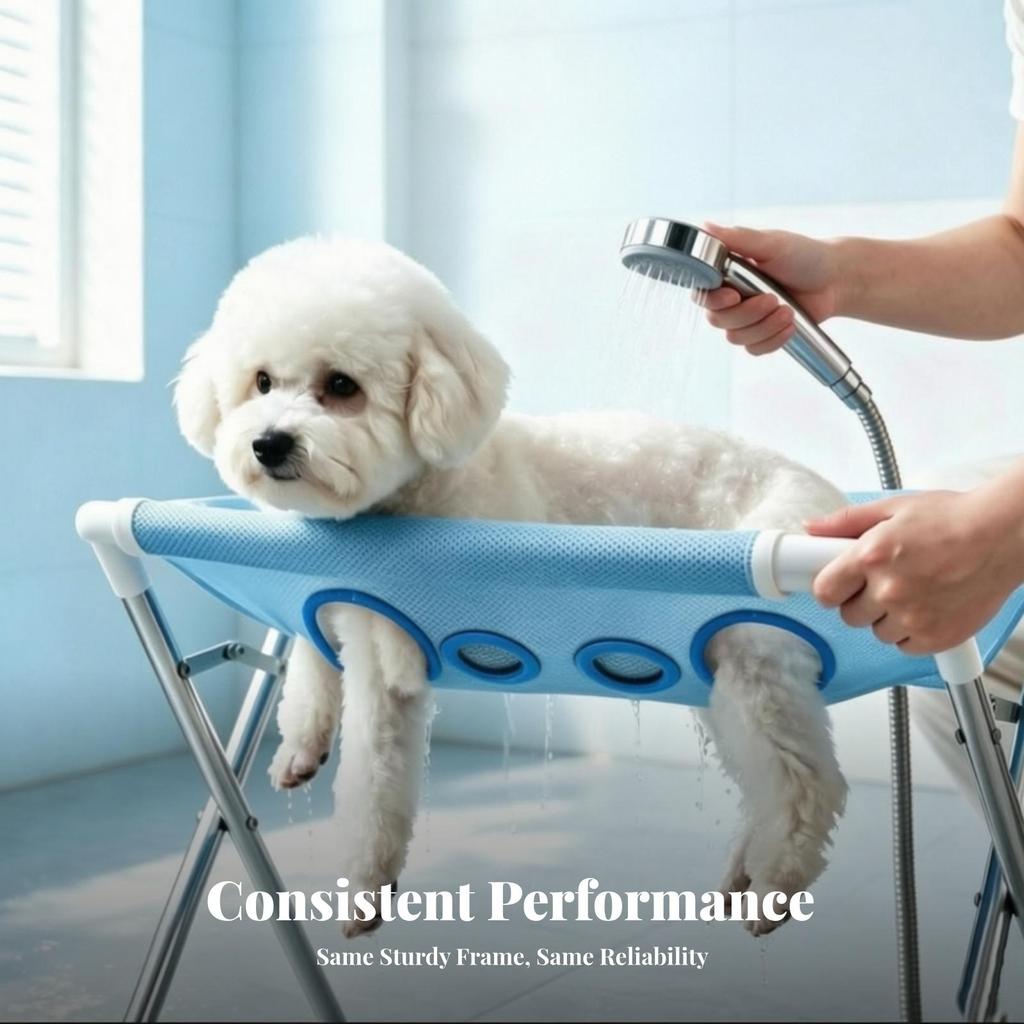 Quick-Dehydrating Pet Grooming Table | Heavy-Duty, Hammock with