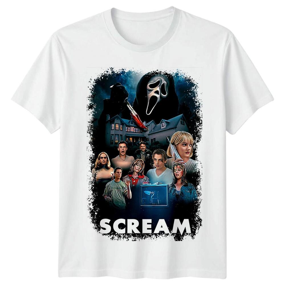 Scream 1996 Movie Poster Inspired Tshirt Retro 90s Tee Unisex