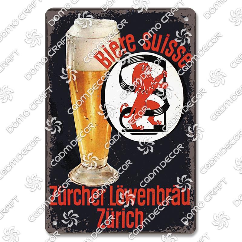 Retro Bierplaketten Metall Blechschilder Trinker Bierglas Metallplatte Vintage Wanddeko Bierparty Bar Pub Wohnzimmer Zuhause