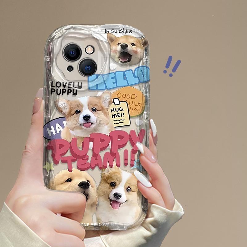 Applicable To Apple 15promax Mobile Phone Case, New Iphone14 Cream Pattern 13pro Wave Cartoon Silicone Case