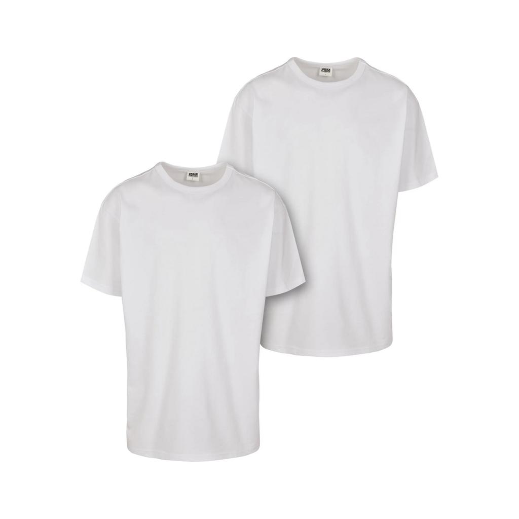 Urban Classics Mens Basic Organic Cotton T-Shirt (Pack of 2)