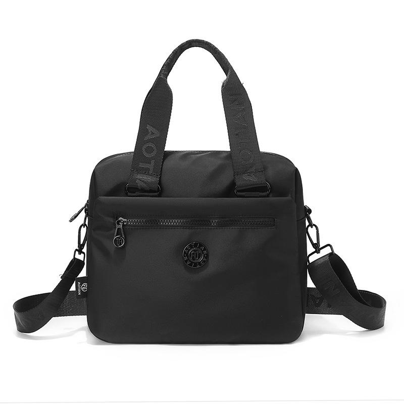 Women Multi Pocket Nylon Tote Bag Lightweight Crossbody Shoulder Handbag